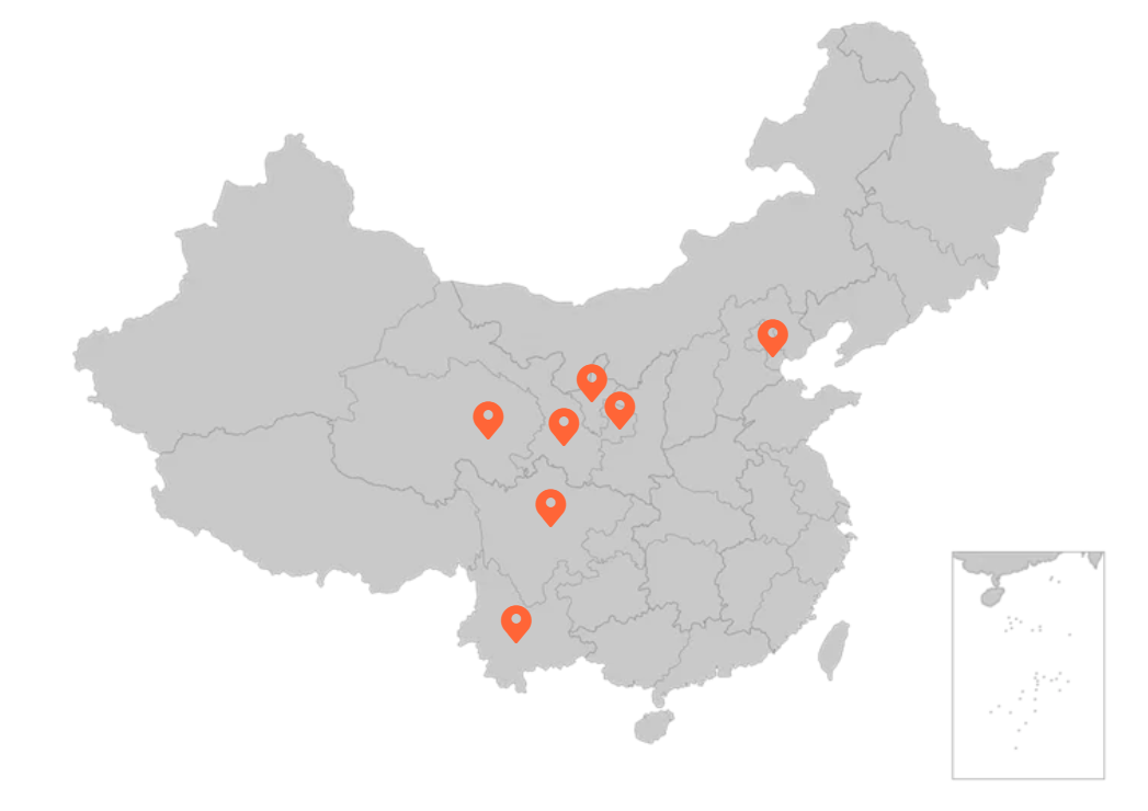美龙业务覆盖地图